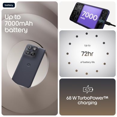 Мобільний телефон EDGE 70 FUSION 12/256 SILHOUETTE MOTOROLA (PBBE0042UA) [504013]