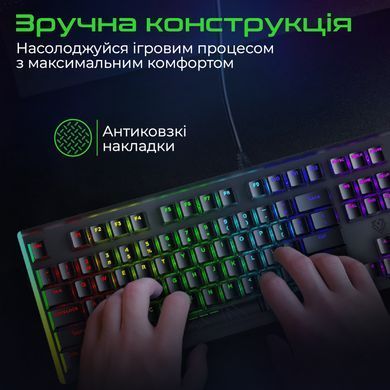 Клавіатура Vertux Comando Black (comando.black) [606064]