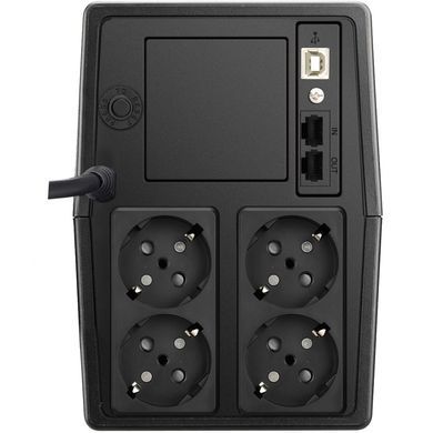 ДБЖ FSP FP2000, 2000ВА/1200Вт, Line-Int, USB/45, Schuko*4, AVR, Black (PPF12A0812) [404878]