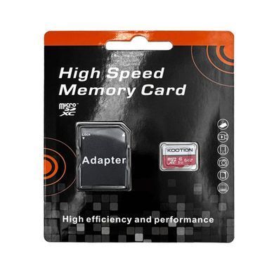 Карта пам'яті microSDXC (UHS-1) Kootion 64Gb class 10 (adapter SD) (TF-64G-U1) [805721]