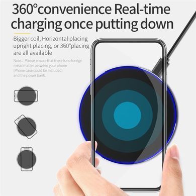 Бездротовий зарядний пристрій Luxe Cube 10W Black (7775557577239) [603076]