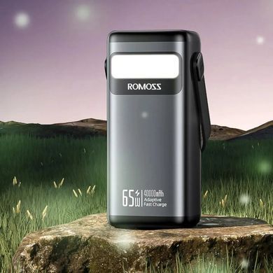 Універсальна мобільна батарея Romoss PMT40 40000mAh Black (PMT40-182-2133H) [603442]