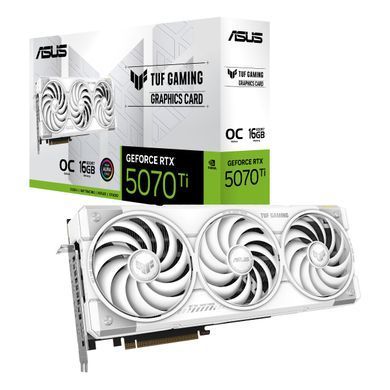 Відеокарта ASUS GeForce RTX 5070 TI 16GB GDDR7 OC TUF-RTX5070TI-O16G-WHITE-GAMING білий (90YV0MD3-M0NA00) [110334]