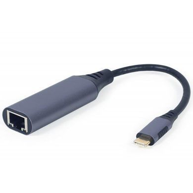 Адаптер Cablexpert USB Type-C - RJ-45 (M/F), 0.15 м, Black (A-USB3C-LAN-01) [603903]