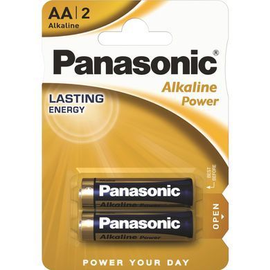 Батарейка Panasonic ALKALINE POWER лужна AA блістер, 2 шт. (LR6REB/2BP) [113309]