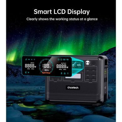 Портативна зарядна станція CHOETECH 2400W Powerstation (BS008) [300924]