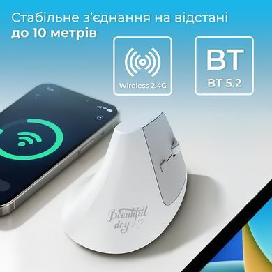 Миша бездротова Ajazz i-300 White (i300-W) [618085]
