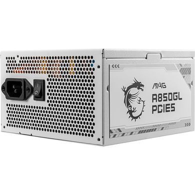 Блок живлення MSI (MAG A850GL PCIE5 WHITE) [303229]
