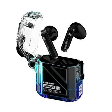 Навушники TWS Gravastar Sirius P5, BT 5.2, IPX4, Transparent Blue (GRAVASTARP5_XTAL_BLU_V2) [17428]