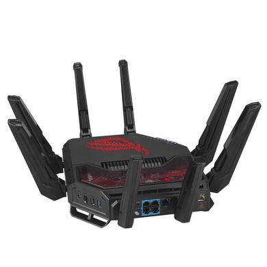 Маршрутизатор ASUS GT-BE19000 BE19000 1x10GE LAN, 3x2.5GE LAN, 1x10GE WAN/LAN, 1x2.5GE WAN/LAN, 1xUSB3.2, 1xUSB2.0, MESH (90IG0850-MO9A0V) [104694]