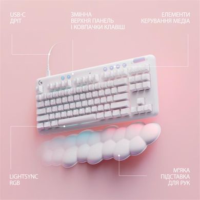 Клавiатура Logitech G713 Linear White (920-010678) [605932]