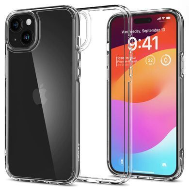 Чохол Spigen для iPhone 15, Crystal Hybrid, Crystal Clear (ACS06483) [18162]
