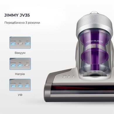 Ручний пилосос Jimmy з УФ-лампою для м'яких меблів (JV35) [501095]