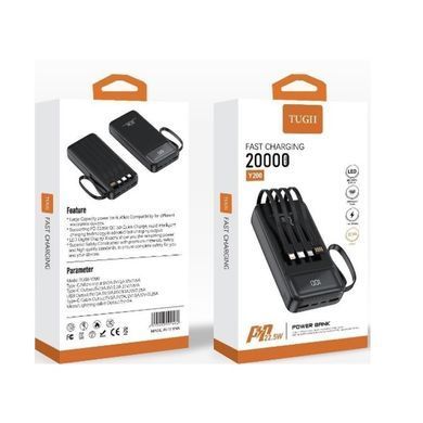 Зовнішній акумулятор WUW (22.5W PD) 20000mAh Black (Y200) [806372]