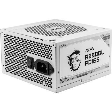 Блок живлення MSI (MAG A850GL PCIE5 WHITE) [303229]
