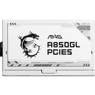 Блок живлення MSI (MAG A850GL PCIE5 WHITE) [303229]