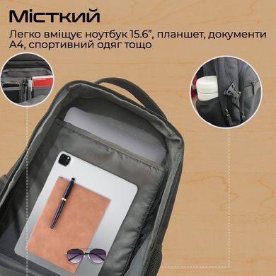 Рюкзак для ноутбука Promate Elitepack Lite 15.6" Black (elitepack-lite) [605758]