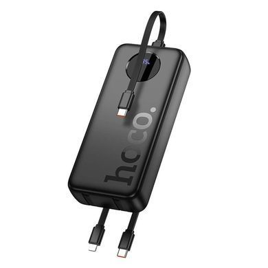 Зовнішній акумулятор HOCO J132A Sabio 22.5W+PD20W fully compatible power bank with 3 cables(20000mAh) Black (6942007632591) [806305]