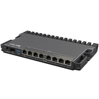 Маршрутизатор Mikrotik, 7х10/100/1000 Ethernet PoE out ports, 1х2.5G Ethernet PoE o (RB5009UPr+S+IN) [401471]