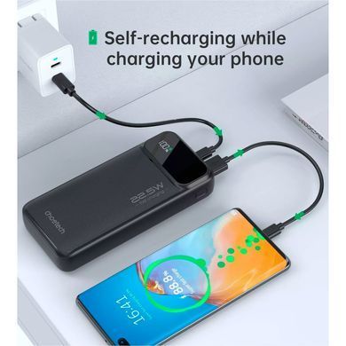Універсальна мобільна батарея CHOETECH PD22.5w Power Bank 20000mAh (B729) [32461]
