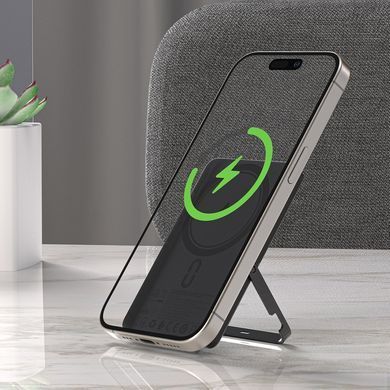 Зовнішній акумулятор ACEFAST M16-5000 PD18W ultra-thin magnetic wireless charging power bank with stand Black (6974316283997) [806545]