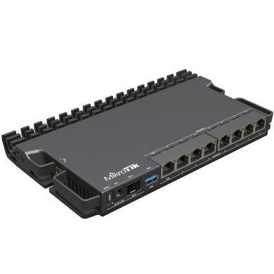 Маршрутизатор Mikrotik, 7х10/100/1000 Ethernet PoE out ports, 1х2.5G Ethernet PoE o (RB5009UPr+S+IN) [401471]