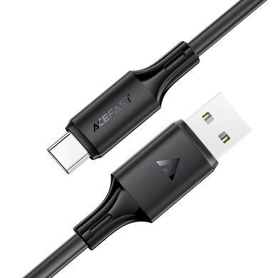 Кабель USB 2.0 AM-Type-C M, 1.2 м, 60W silicone C17-04 Black Acefast (6974316284178) [404586]
