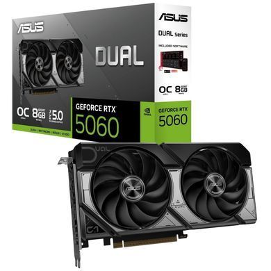 Відеокарта GF RTX 5060 8GB GDDR7 Dual OC Asus (DUAL-RTX5060-O8G) [605865]