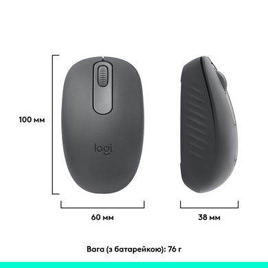 Миша Logitech M196 Bluetooth Graphite (L) (910-007459) [200894]