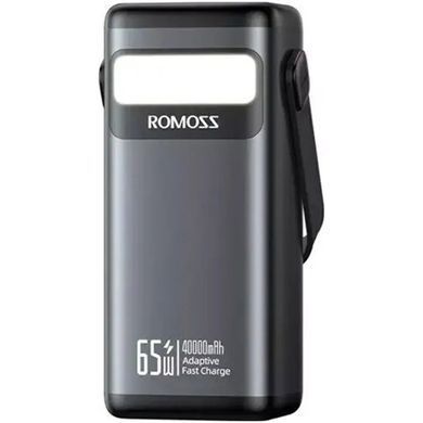 Універсальна мобільна батарея Romoss PMT40 40000mAh Black (PMT40-182-2133H) [603442]