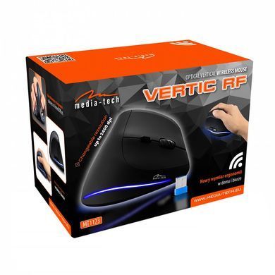 Мишка Media-Tech VERTIC, бездротова, 5кн., 2400dpi, чорна (MT1123) [405171]