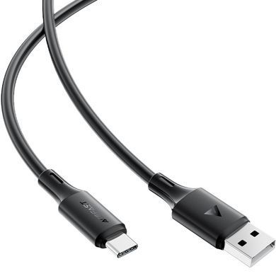 Кабель USB 2.0 AM-Type-C M, 1.2 м, 60W silicone C17-04 Black Acefast (6974316284178) [404586]