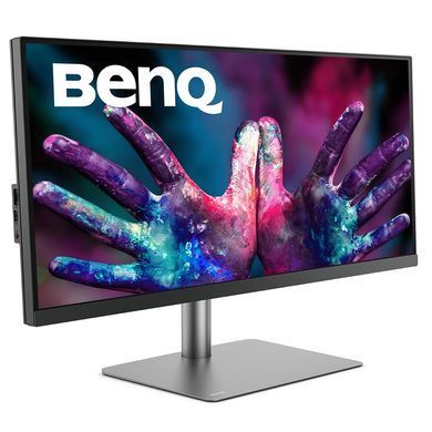 Монітор TFT 34" BenQ PD3420Q, IPS, WQHD, 2 x HDMI, DP, USB-C, USB-hub, HAS, колонки, темно-сірий (9H.LJHLB.QPE) [400453]