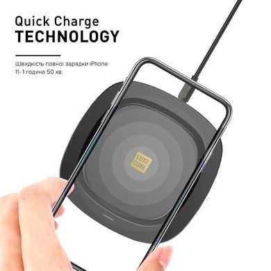 Бездротовий зарядний пристрій Luxe Cube 10W Black (7775557577239) [603076]