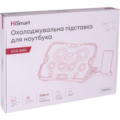 Охолоджуюча підставка для ноутбука HiSmart DCX-A103 (HS083144) [621708]