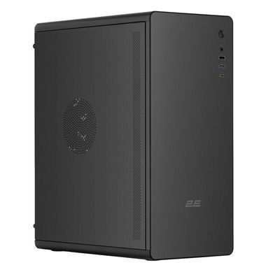 Корпус 2E Credo V500B-400 з БЖ 2E ATX400, 1xUSB3.0, 1х USB 2.0, 1xUSB Type-C, 1x120мм, VGA 310мм, ATX, чорний (2E-V500B-400) [110114]