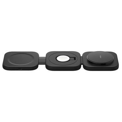 Зарядний пристрій бездротовий Belkin 3в1 Travel Pad Wireless Qi2 15Вт, чорний (WIZ024VFBK) [108427]