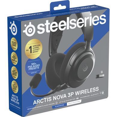 Ігрова гарнітура SteelSeries Arctis Nova 3P Wireless MultiPlatform Black (61686) [403548]