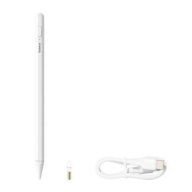 Стилус Baseus Smooth Writing 2 Stylus with LED Indicators Wireless Version Moon White (USB-C Cable and Active Pen Tip Included) (P80015802213-03) [802640]