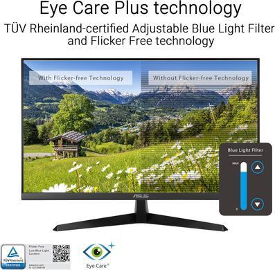 Монітор Asus 27" VY27UQ 2xHDMI, DP, MM, IPS, 3840x2160, sRGB 99%, AdaptiveSync, HDR10 (90LM09U3-B01170) [101047]