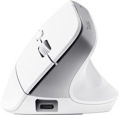 Миша Trust Bayo+ Multidevice Ergonomic, BT/WL/USB-A, біла (25399_TRUST) [110865]