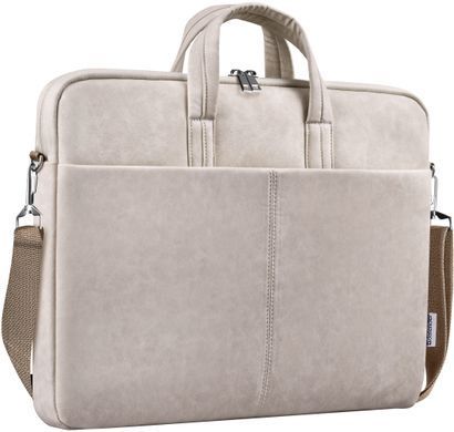 Сумка для ноутбука 15.6'' Defender Solid шкіра, кишеня, бежева (26126) [401014]