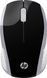 Мишка бездротова HP 200 Pike Silver Wireless Mouse, 3 кн., 1000 dpi, чорно-срібляста (2HU84AA) [401125], фото 1