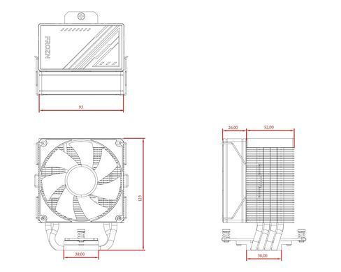 Кулер процесорний ID-Cooling (FROZN A400 ARGB) [609036]