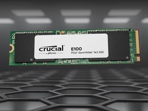 Твердотільний запам&rsquo;ятовувальний пристрій накопичувач (SSD) G4 M.2 NVME 1TB E100 CRUCIAL (CT1000E100SSD8) [502560]