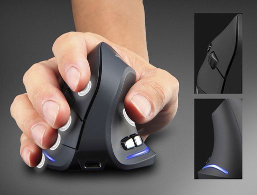 Мишка Media-Tech VERTIC, бездротова, 5кн., 2400dpi, чорна (MT1123) [405171]