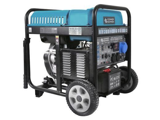 Генератор дизельний інверторний Konner&Sohnen KS 6100iDE ATSR, 230В, 5.5кВт, АВР(ATS), електростартер, 98кг (KS6100IDEATSR) [105977]