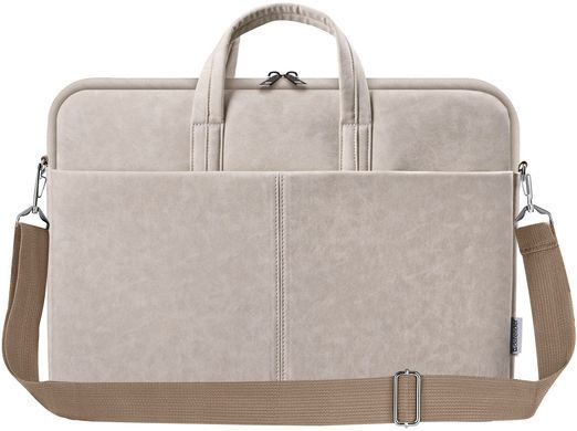 Сумка для ноутбука 15.6'' Defender Solid шкіра, кишеня, бежева (26126) [401014]