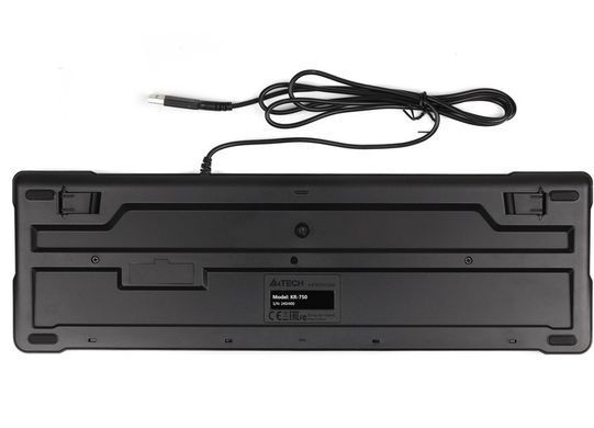 Клавіатура A4Tech KR-750 Ukr Black (KR-750 USB (Black)) [611299]
