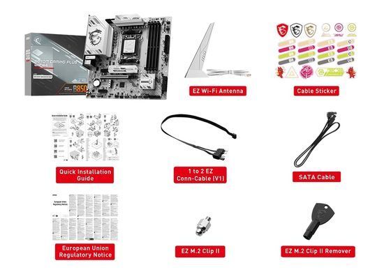 Материнcька плата MSI B850M GAMING PLUS WIFI6E sAM5 B850 4xDDR5 M.2 HDMI DP WiFi BT mATX (911-7E81-002) [112717]